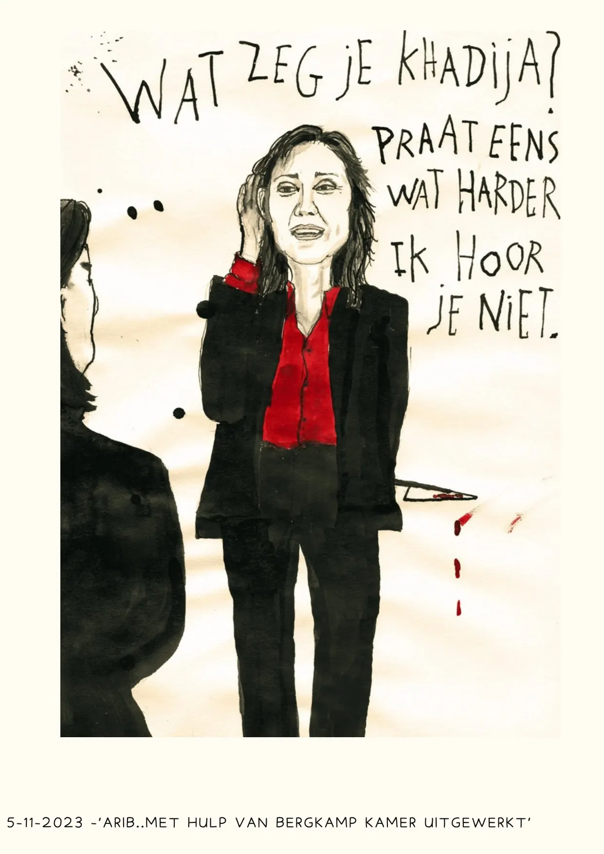 Arib met hulp van Bergkamp