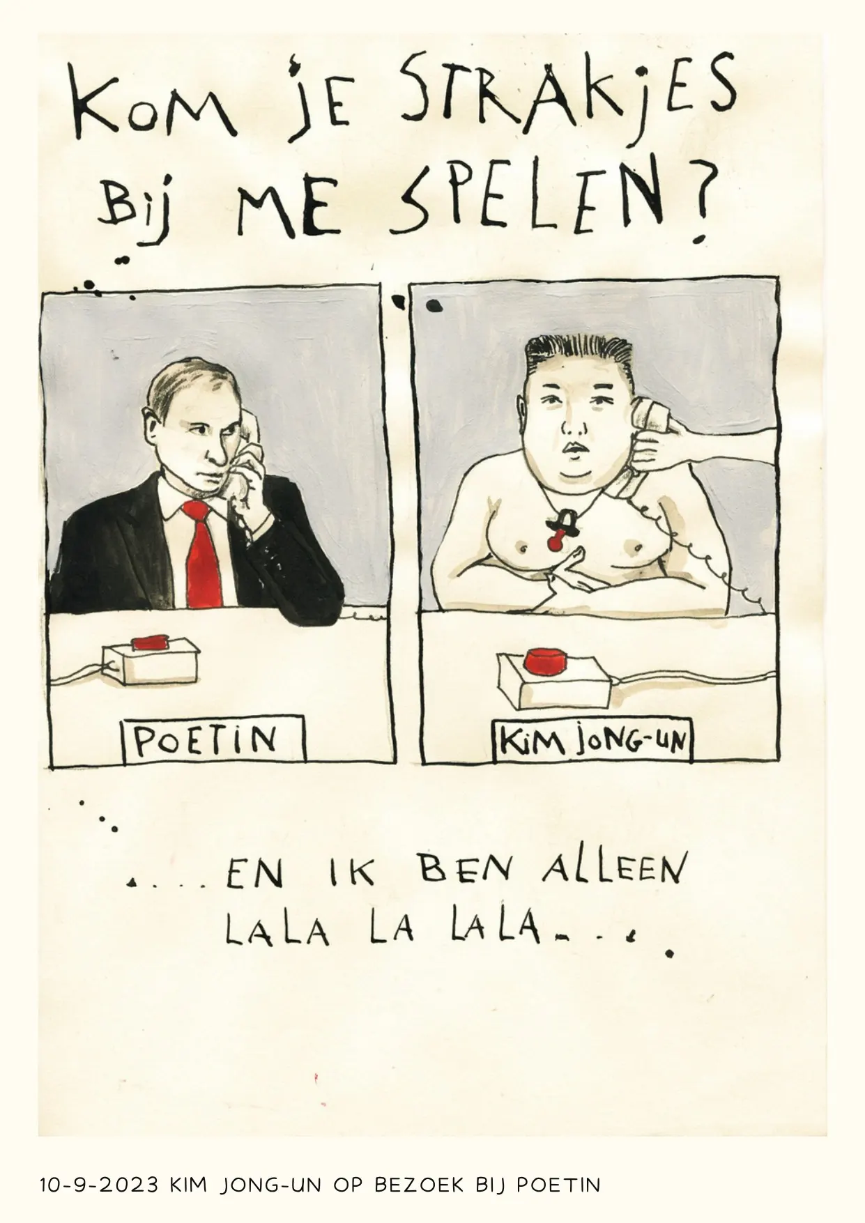 Kim Jong-un bij Poetin