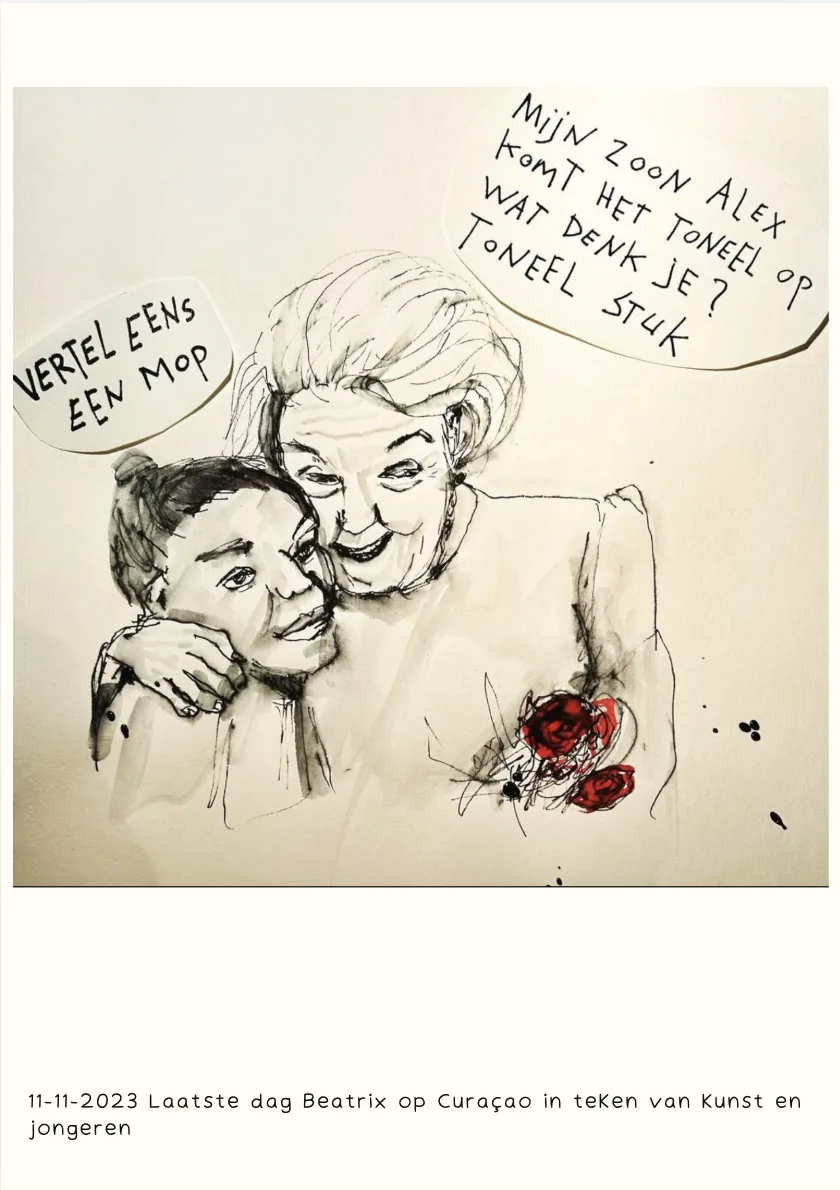 Beatrix op Curacao
